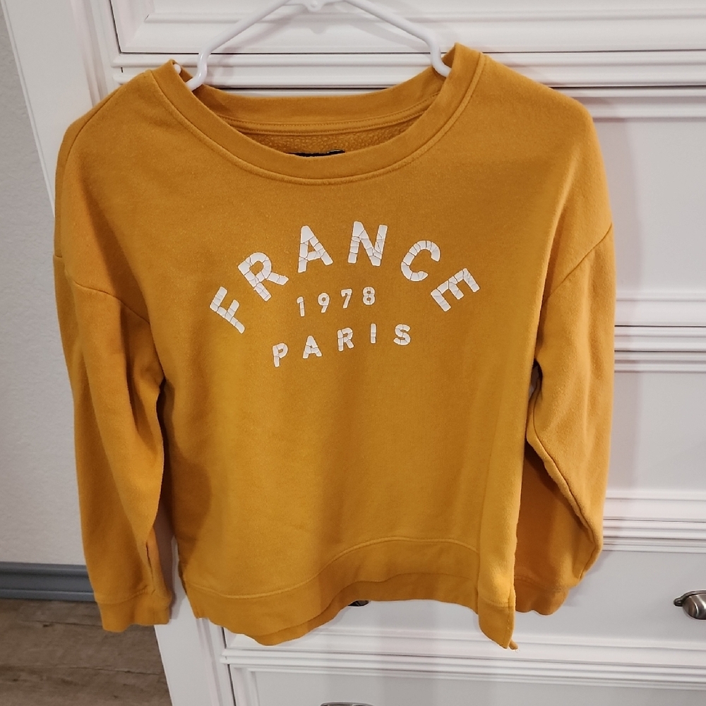 FIFTH SUN Golden Yellow France Paris Sweatshirt